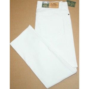 LRL Ralph Lauren Womens Classic Straight Denim Stretch Jeans White  Sz 12 NWT